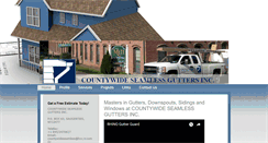 Desktop Screenshot of countywideguttersinc.com